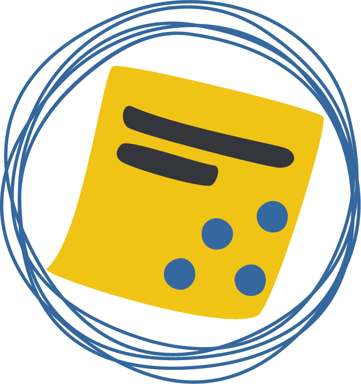 Icon representing Dot Voting method within Design Thinking
