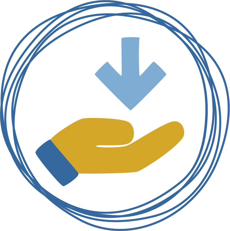 Icon representing Needs Statement method within Design Thinking