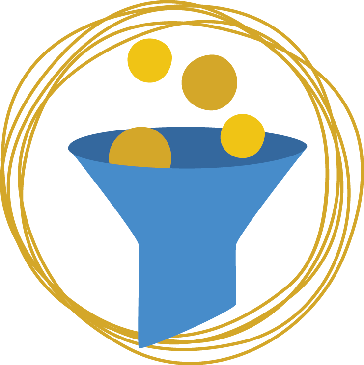 Icon representing Interpret design phase within Design Thinking